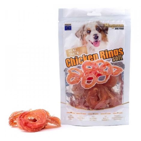 Magnum Chicken rings soft - kroužky 80g dog  AKCE